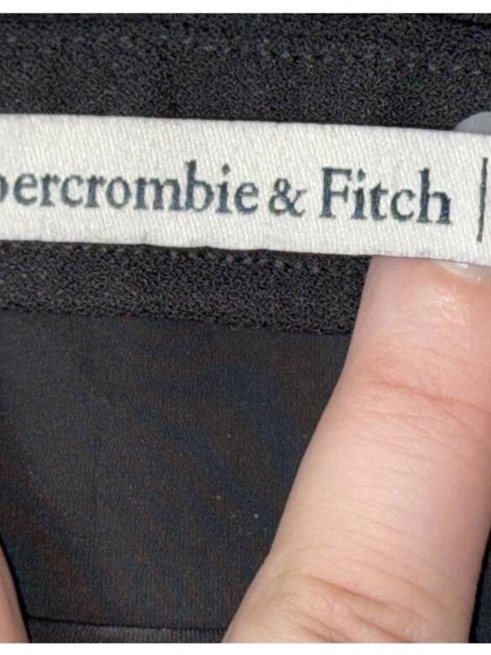Abercrombie & Fitch Black Midi Pencil Skirt with Side Slit - Picture 3 of 3